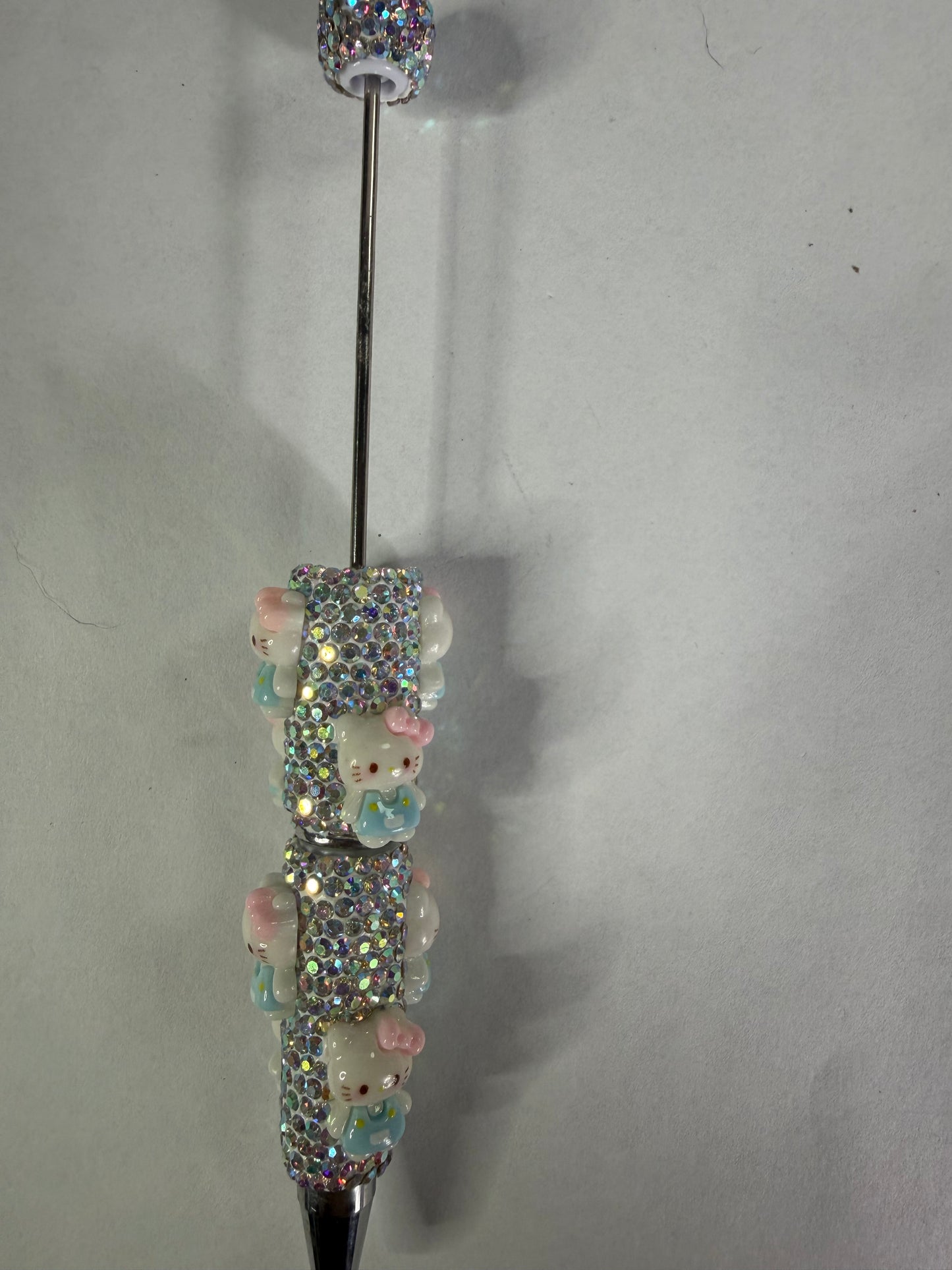 Beadable pens just the pen Ab rhinestone Hk in blue dress