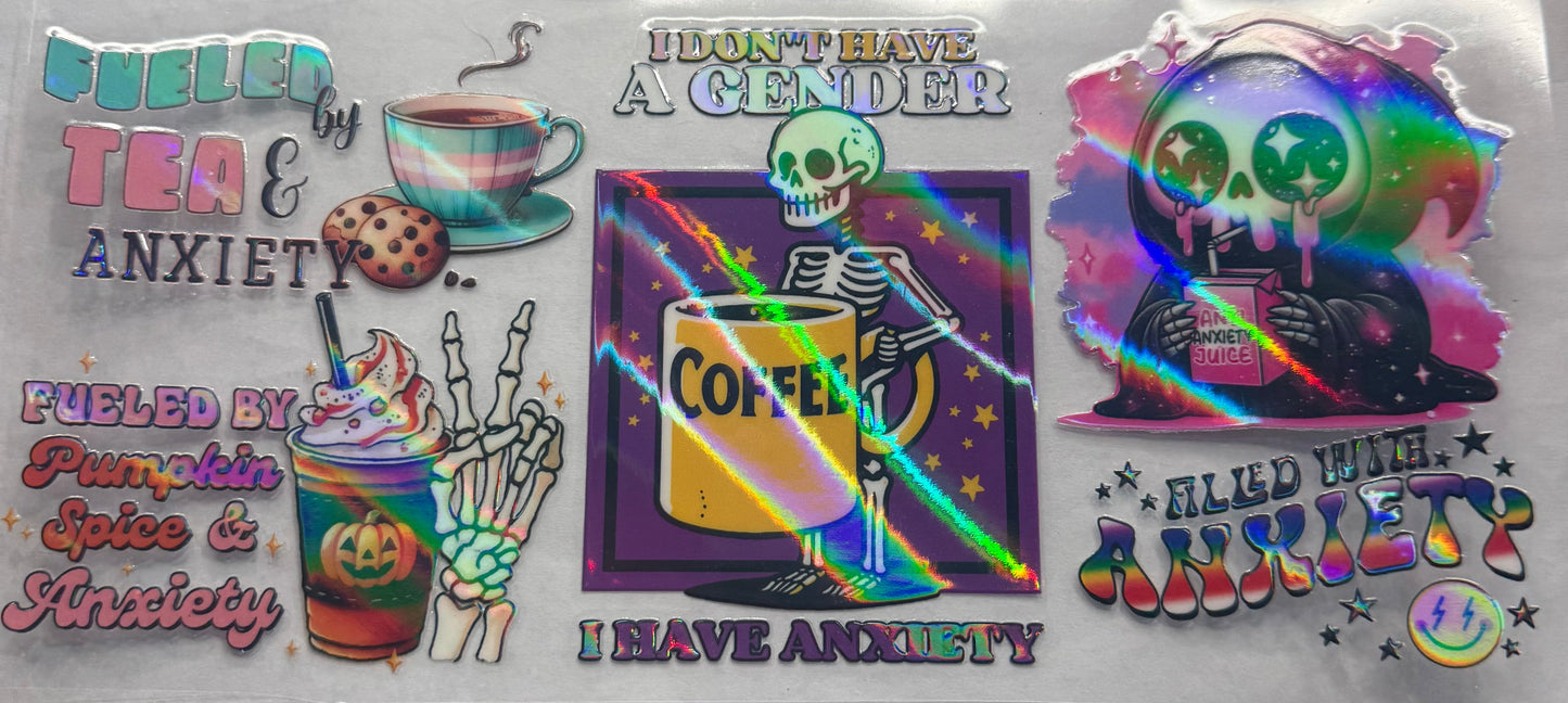 uvdtf transfer wrap Holo coffee and tea