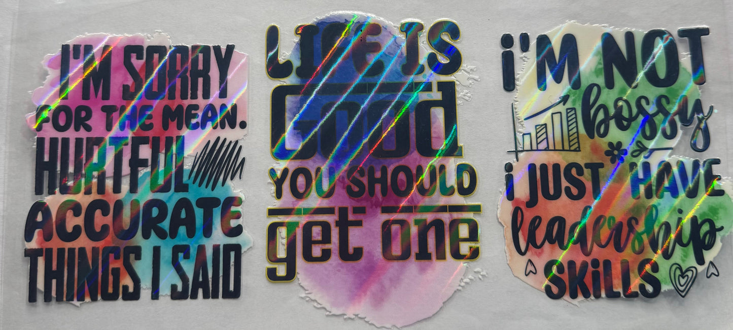 uvdtf transfer wrap Holo life is good you should get one