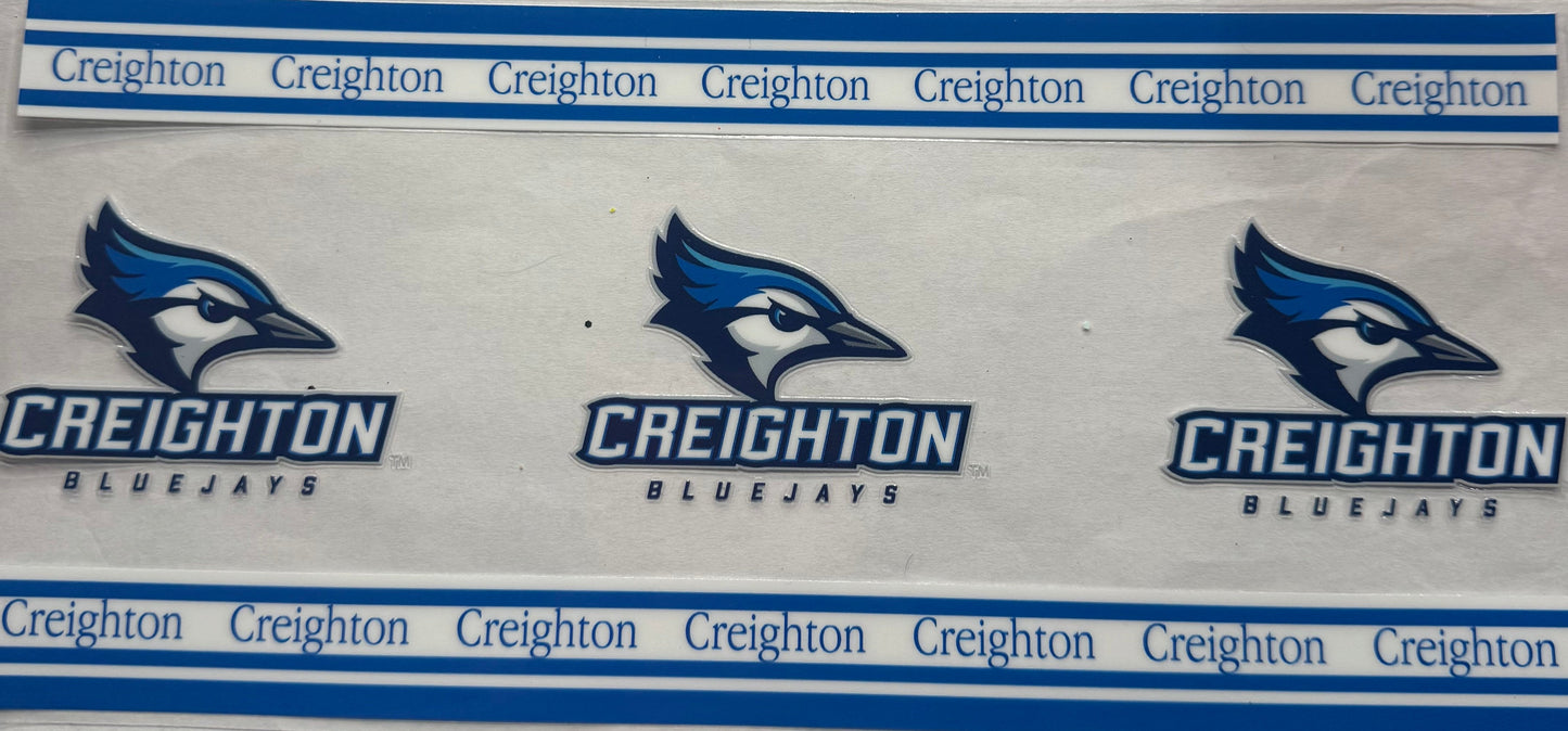 uvdtf transfer wrap Creighton blue jays sports team
