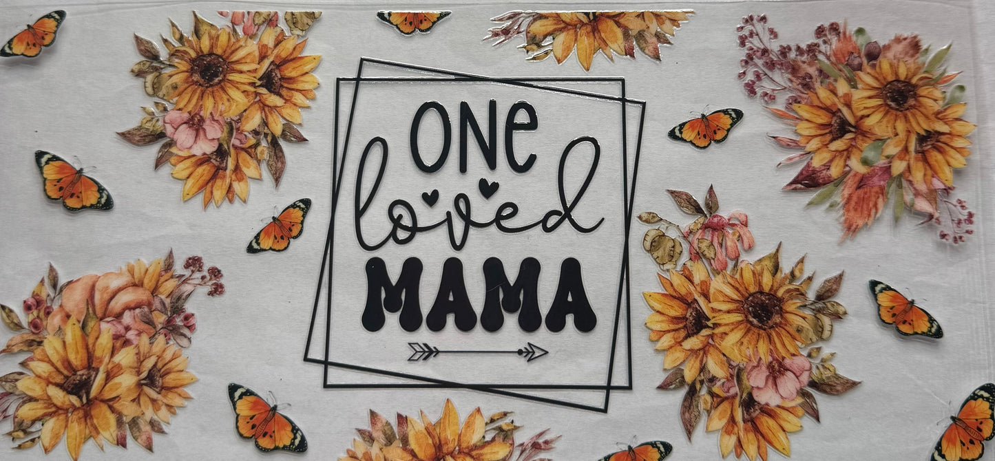 uvdtf transfer wrap One loved mama