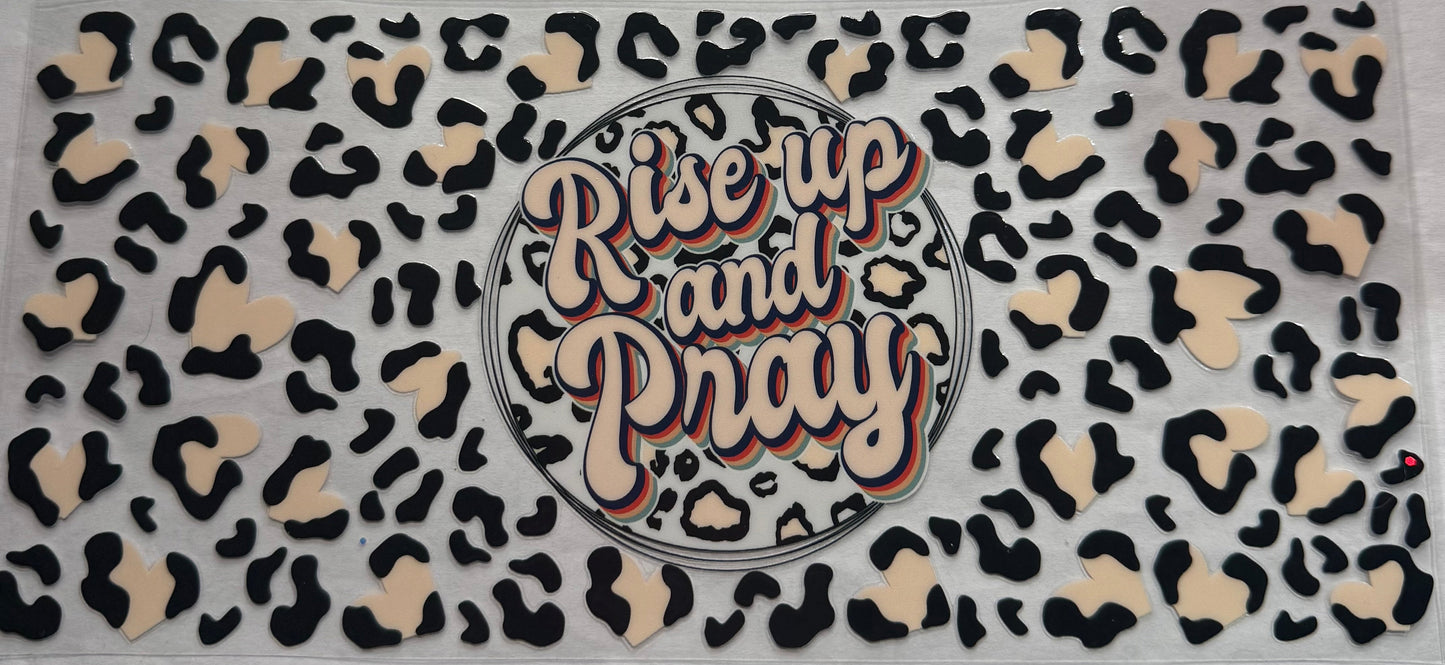 uvdtf transfer wrap faith Cheetah, rise up and pray