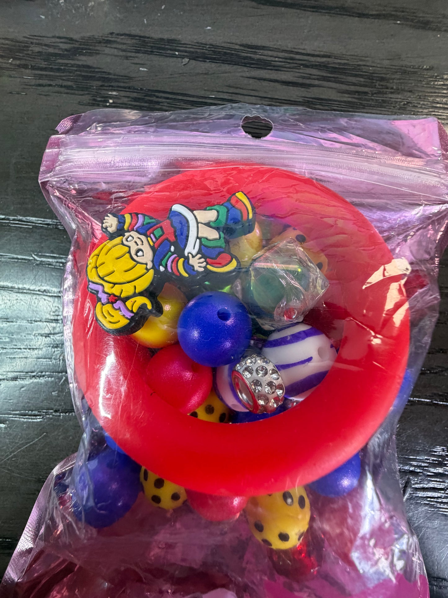 Bead kit rainbow girl car charm