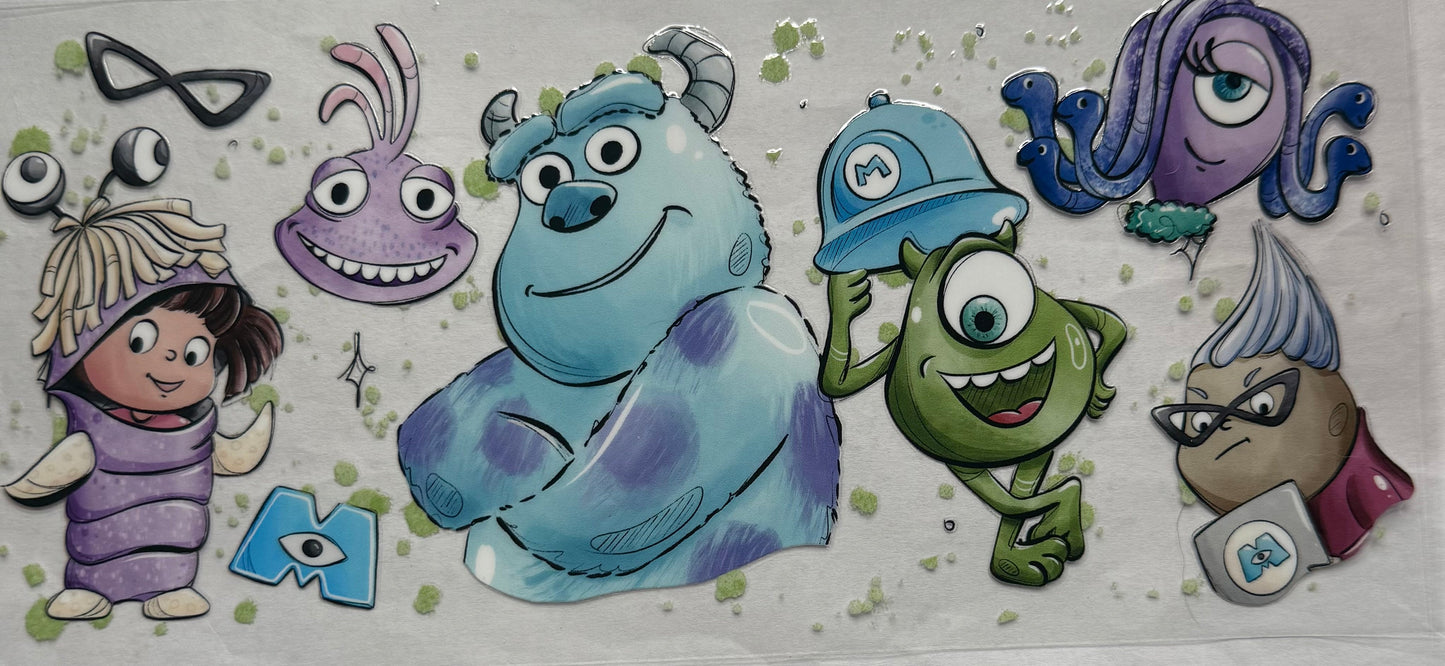 uvdtf transfer wrap monsters Inc. the movie