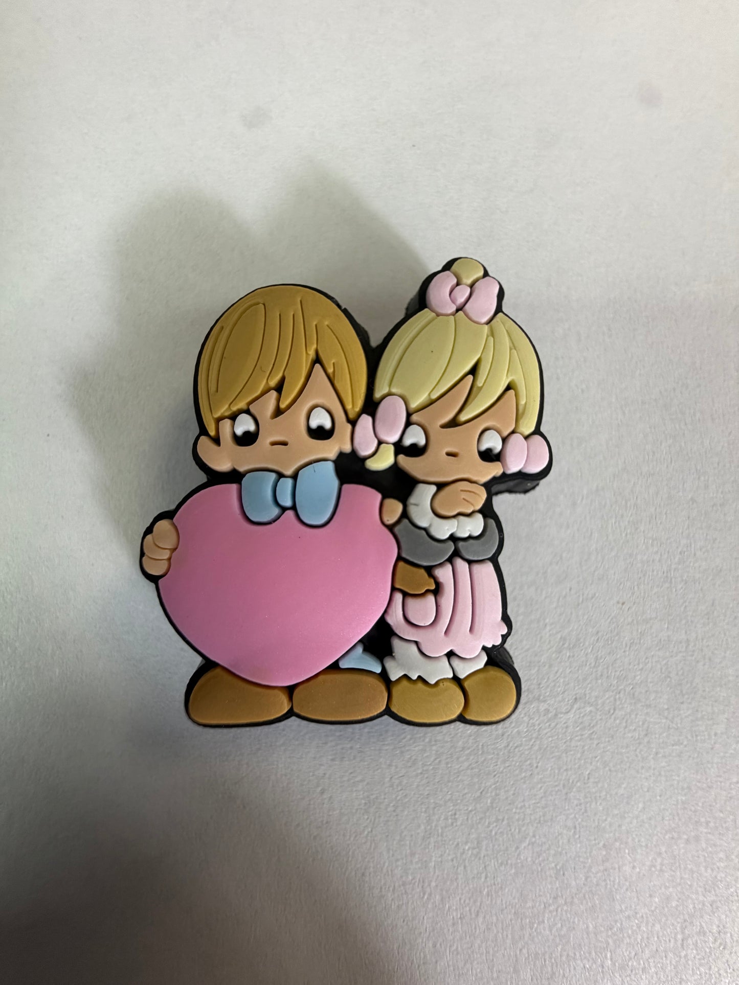 Focal 2d precious moments boy and girl with heart
