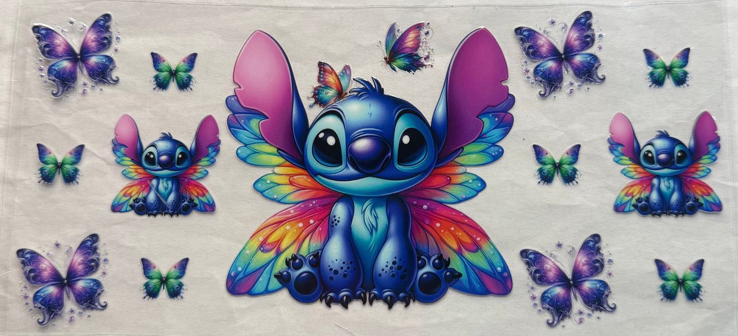 uvdtf transfer wrap butterfly stitch rainbow