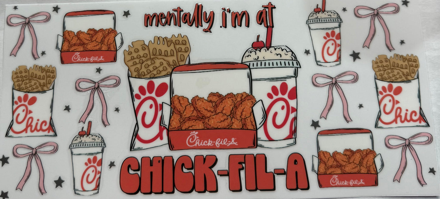 uvdtf transfer wrap Chick-fil-A