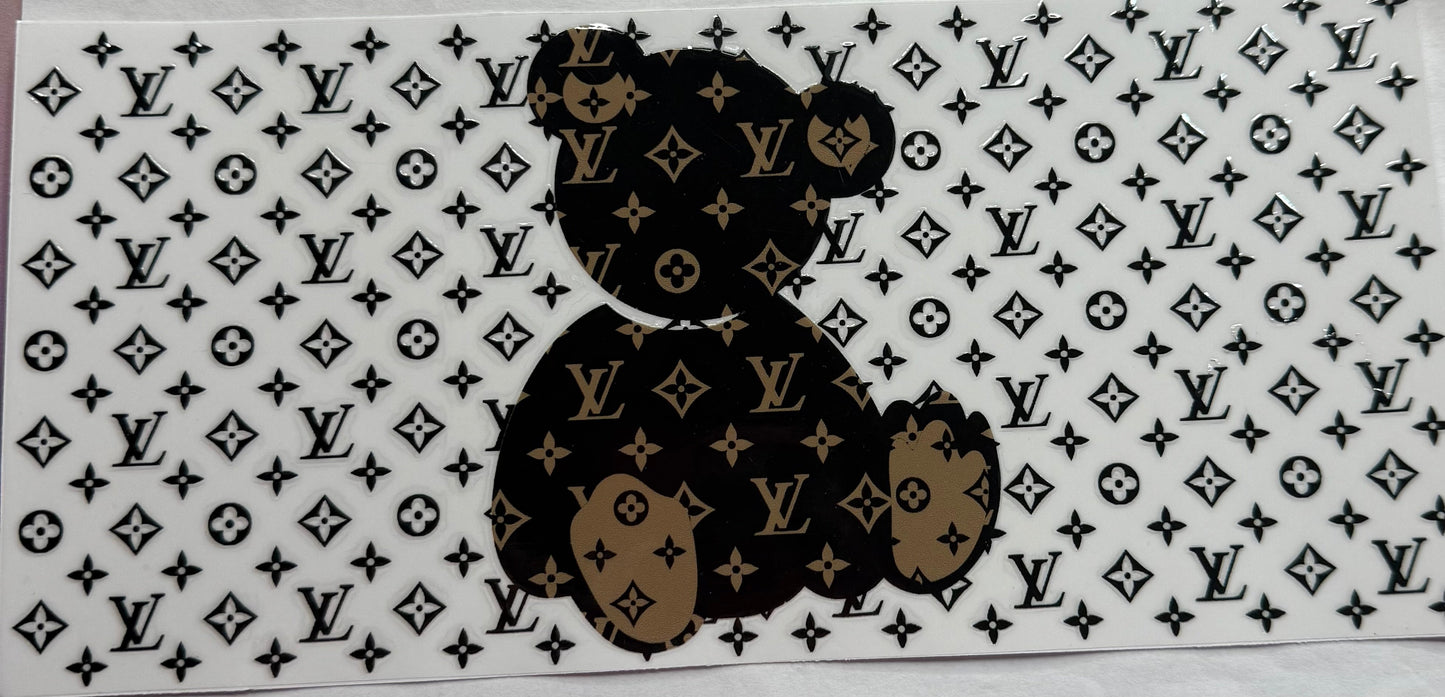 uvdtf transfer wrap Lv bear