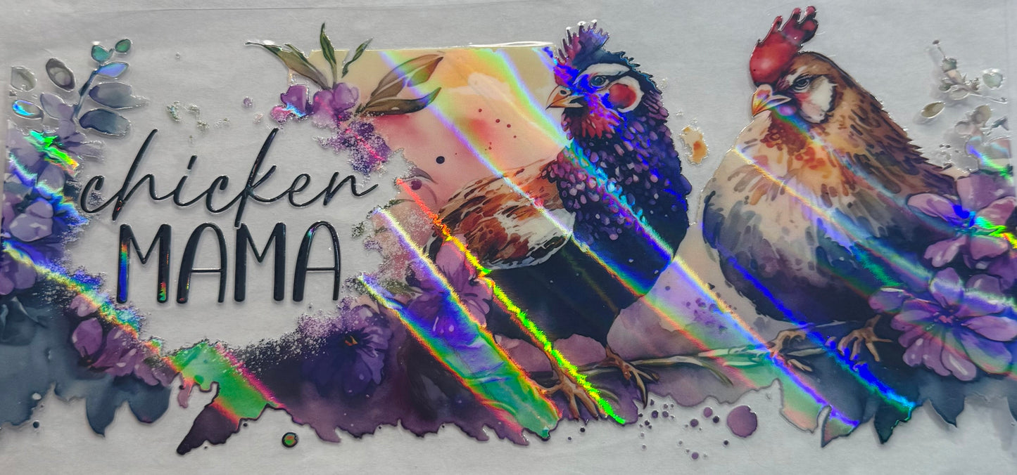 uvdtf transfer wrap. Chicken mama