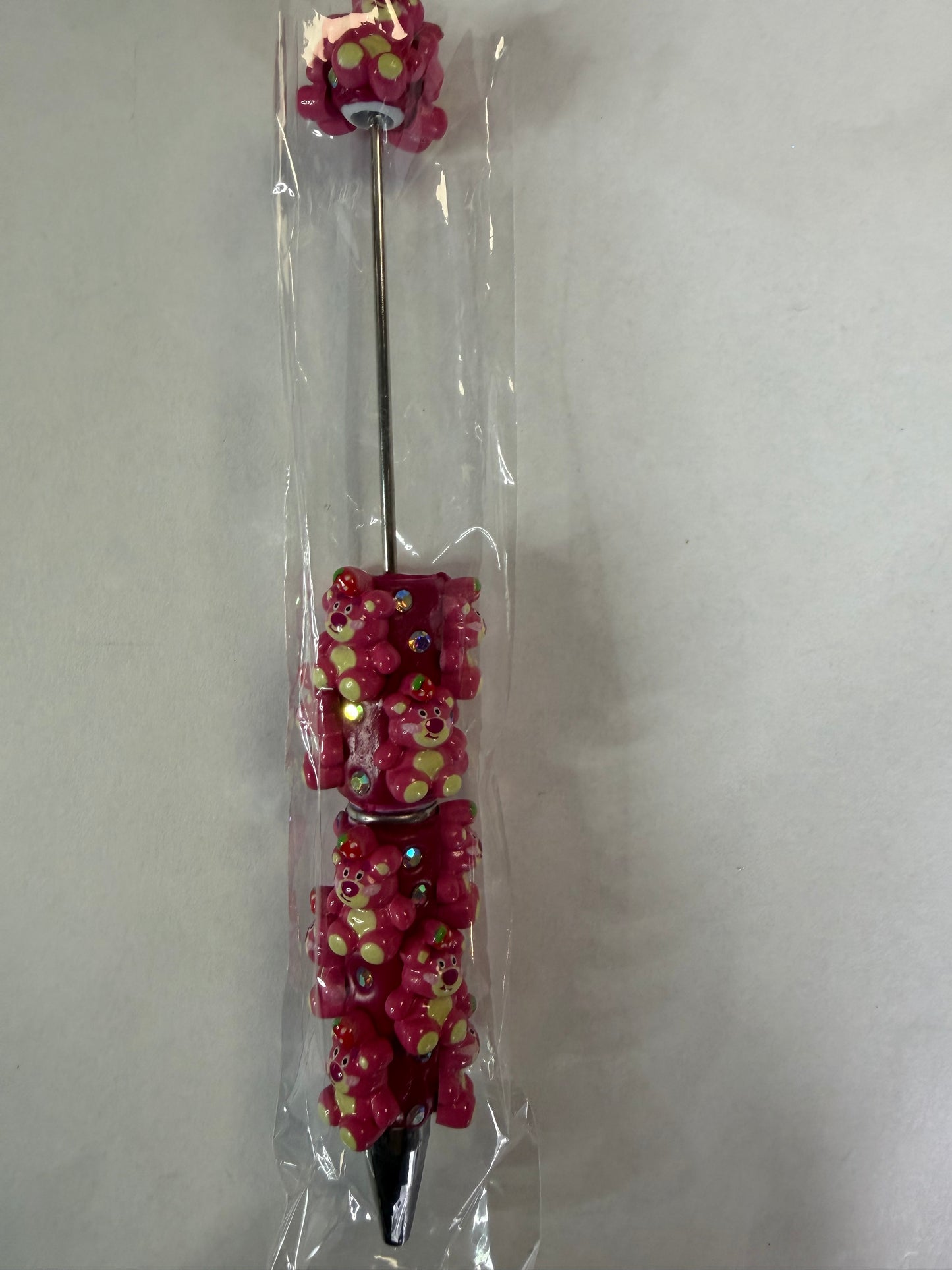 Beadable pen just the pen Strawberry bear
