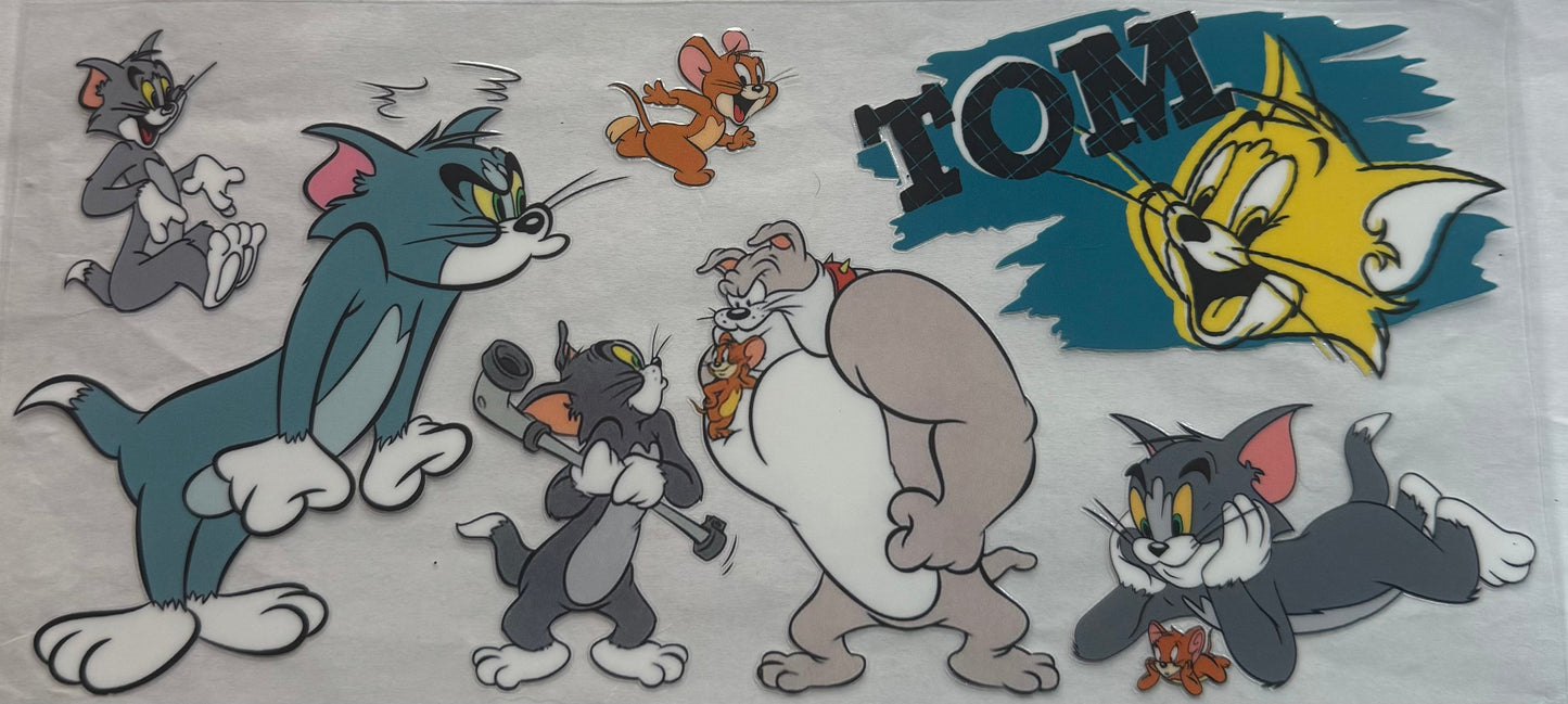 uvdtf transfer wrap tom and Jerry
