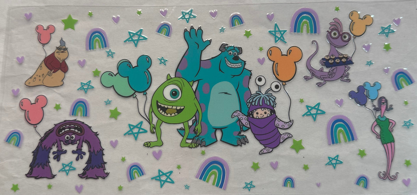 uvdtf transfer wrap monster inc party