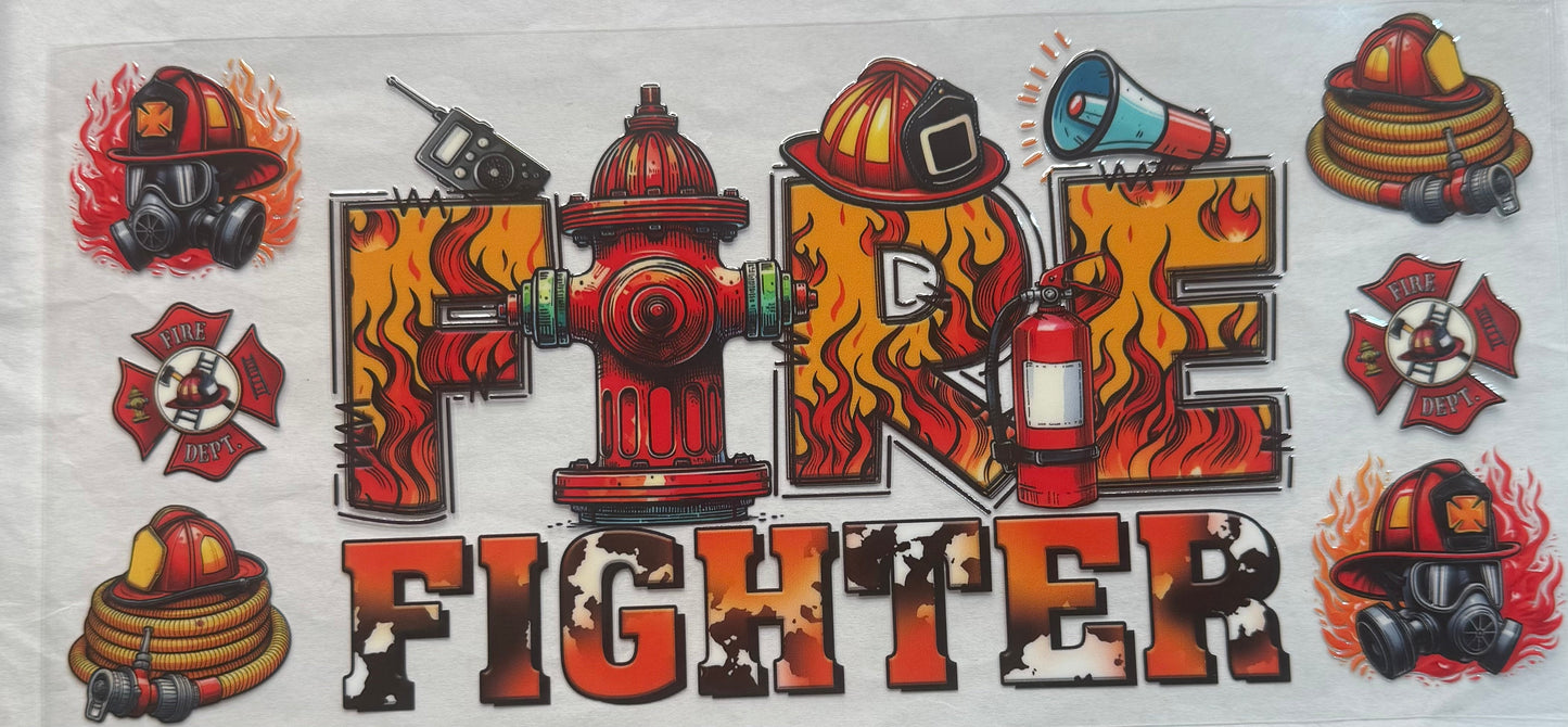 uvdtf transfer wrap fire fighter