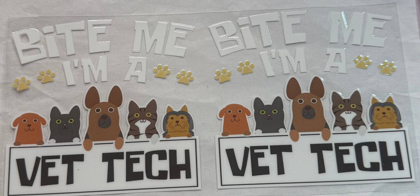 uvdtf transfer wrap vet tech job