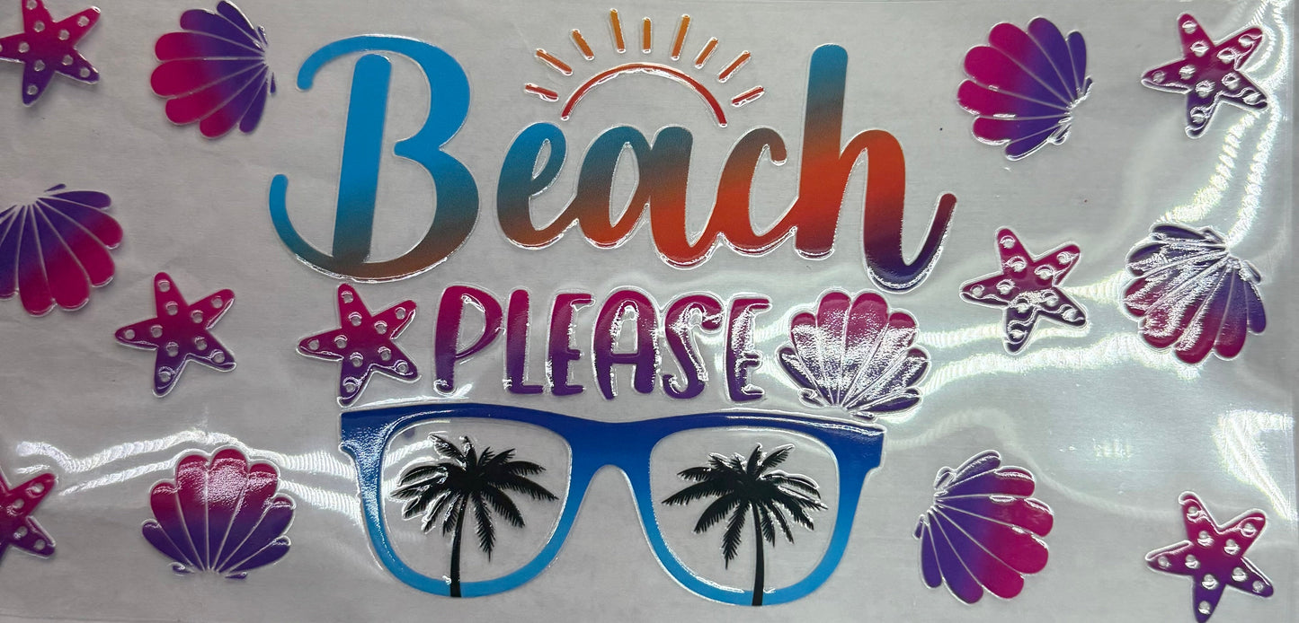 uvdtf transfer wrap beach please sunglasses