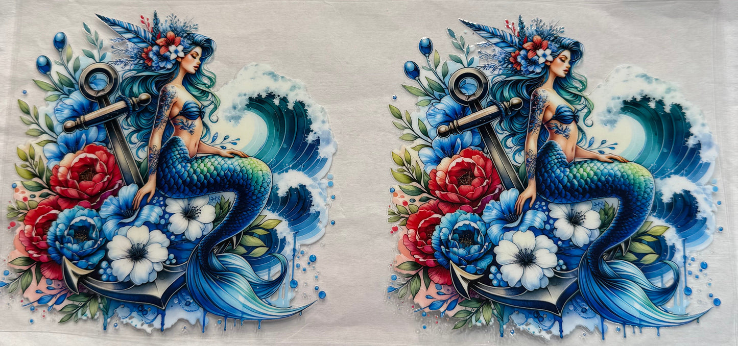uvdtf transfer wrap mermaid