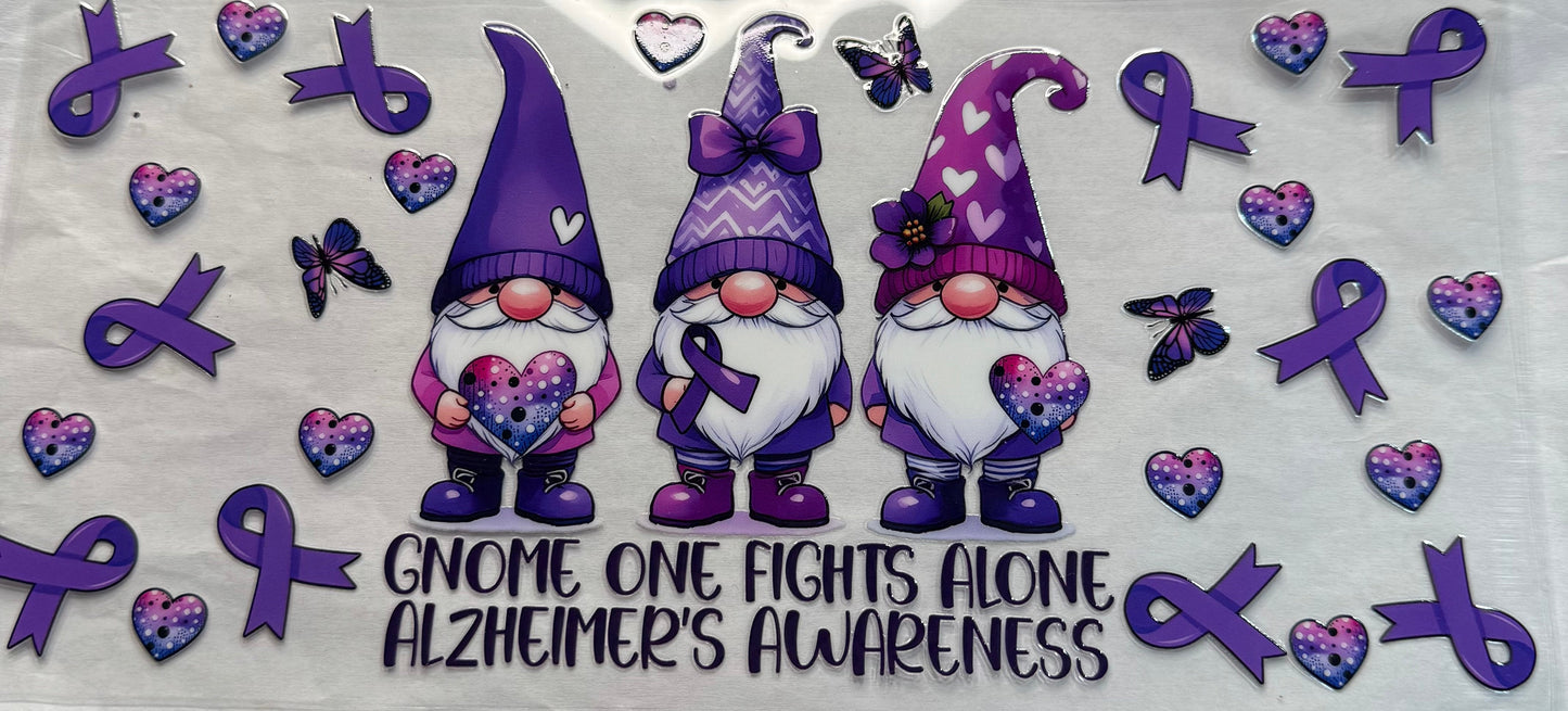 uvdtf transfer wrap Alzheimer’s gnomes