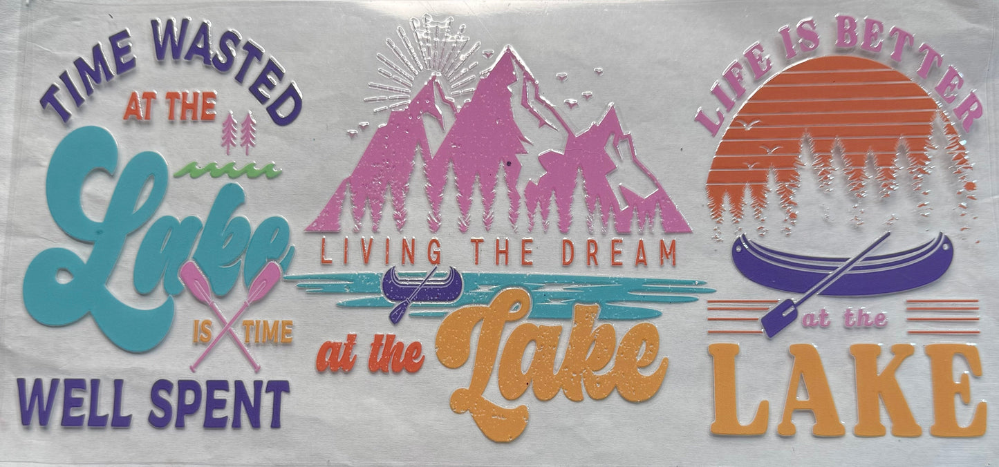 uvdtf transfer wrap Lake life
