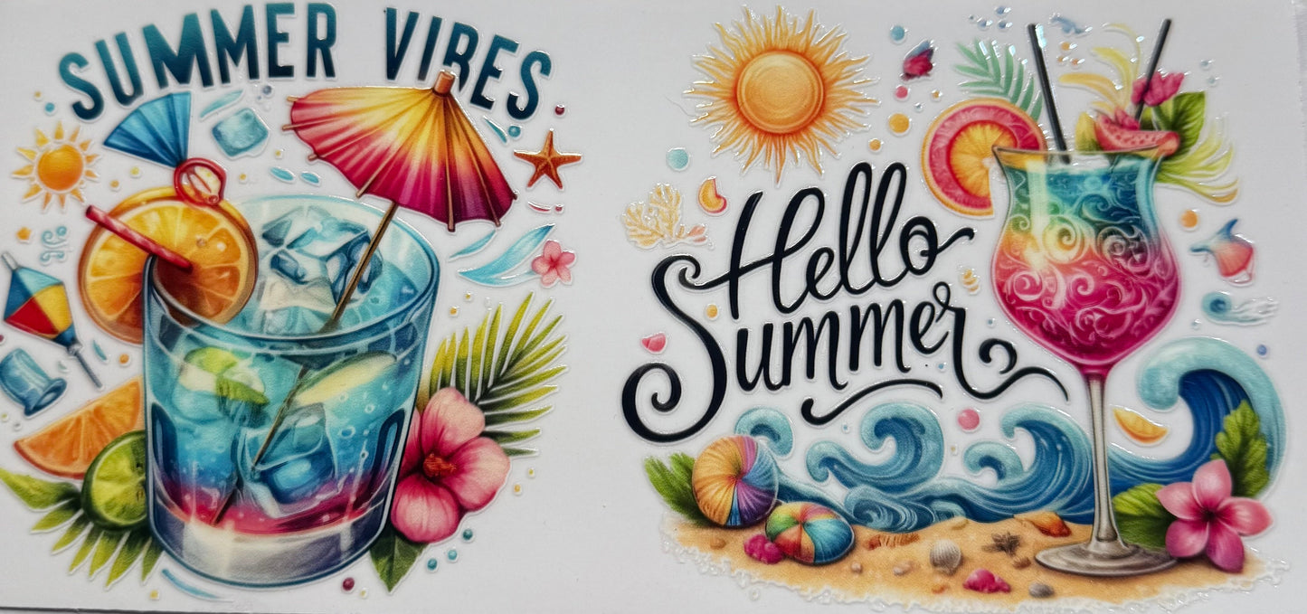 uvdtf transfer wrap hello summer drinks