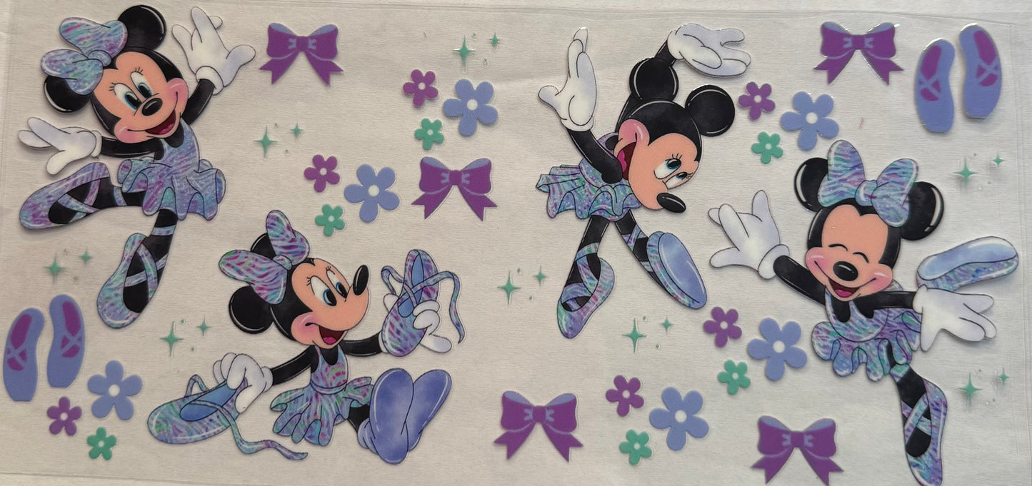 uvdtf transfer wrap ballerina Minnie Mouse