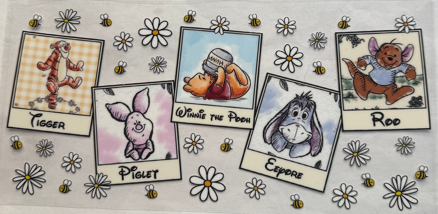 uvdtf transfer wrap Winnie the Pooh story book