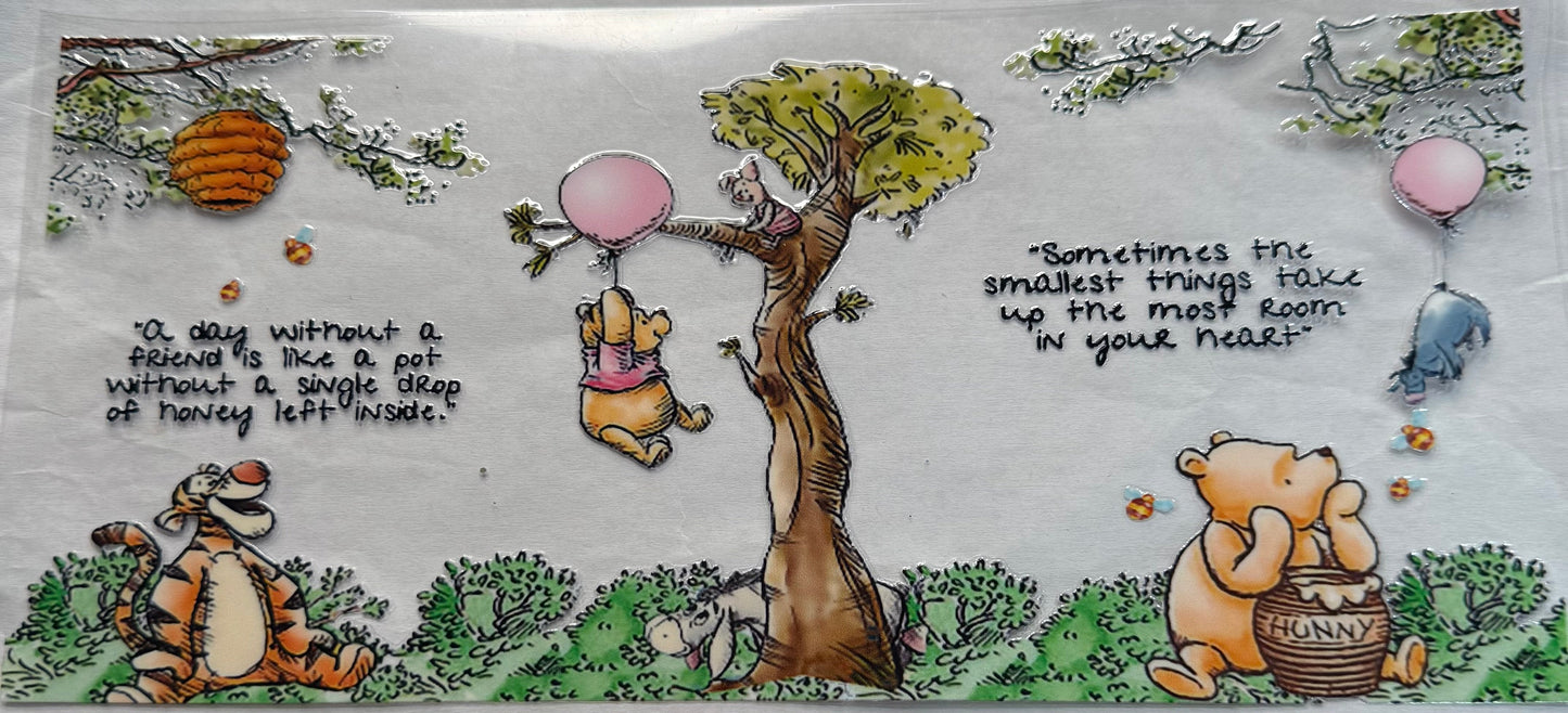 uvdtf transfer wrap vintage Winnie the Pooh