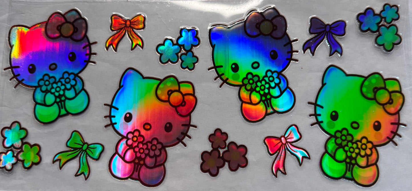 uvdtf transfer wrap holo hello kitty