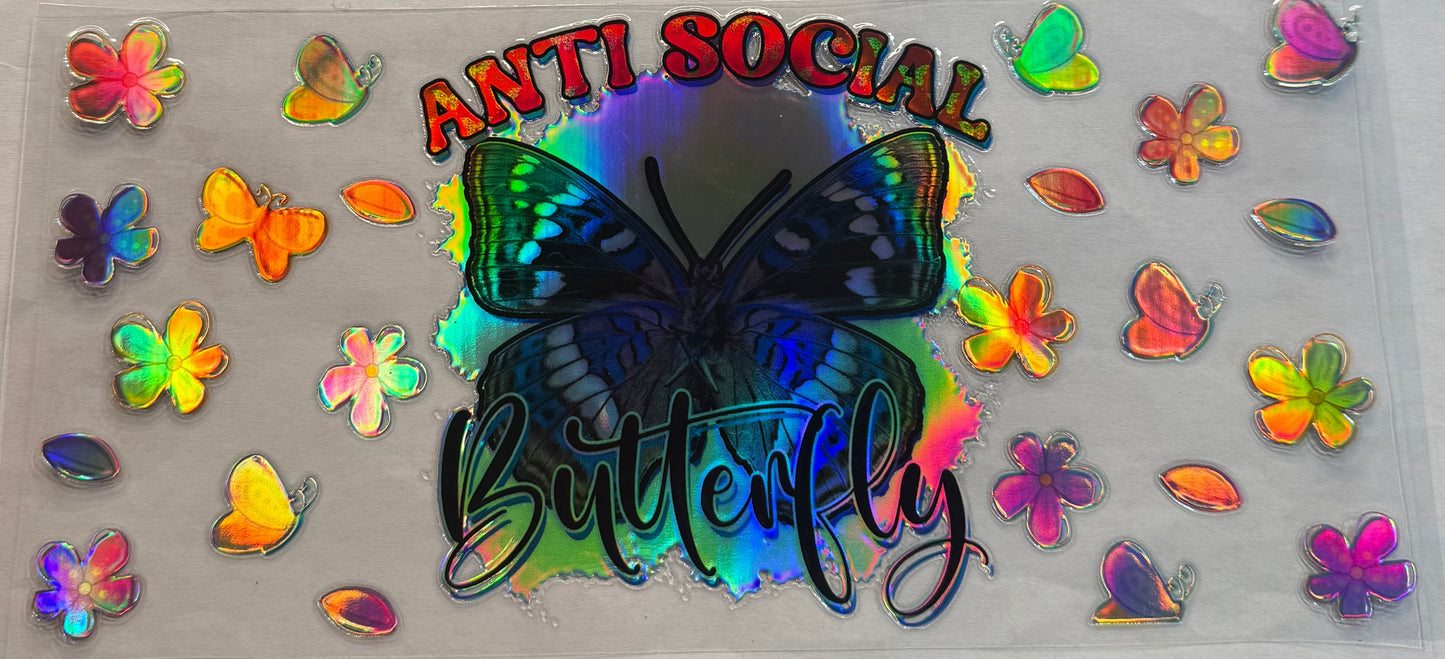 uvdtf transfer wrap holo ain’t social butterfly