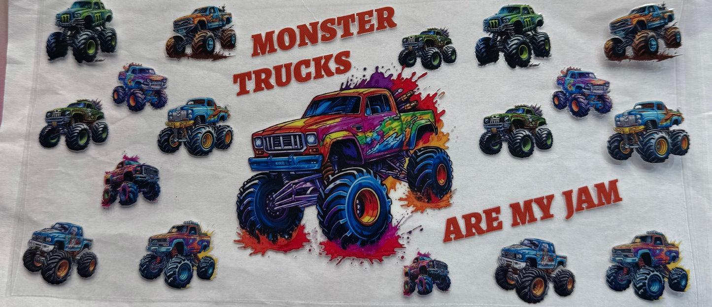 uvdtf transfer wrap monster trucks are my jam