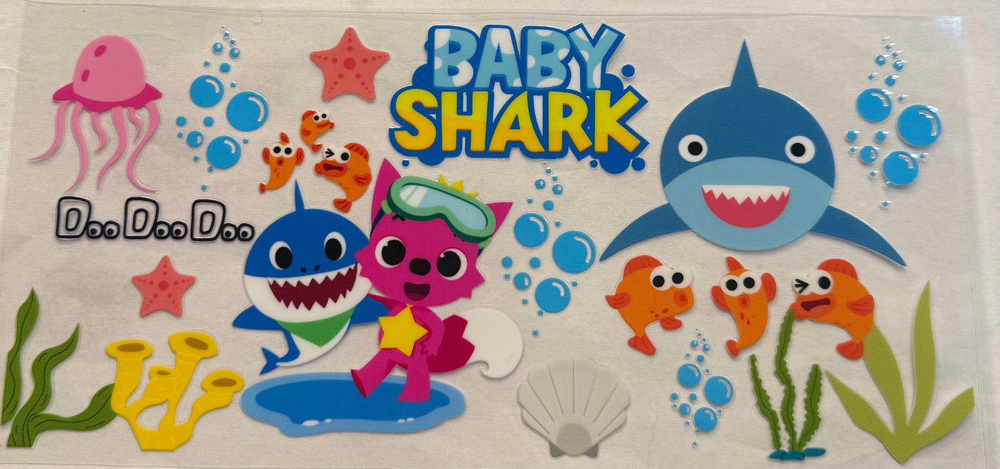 uvdtf transfer wrap baby shark
