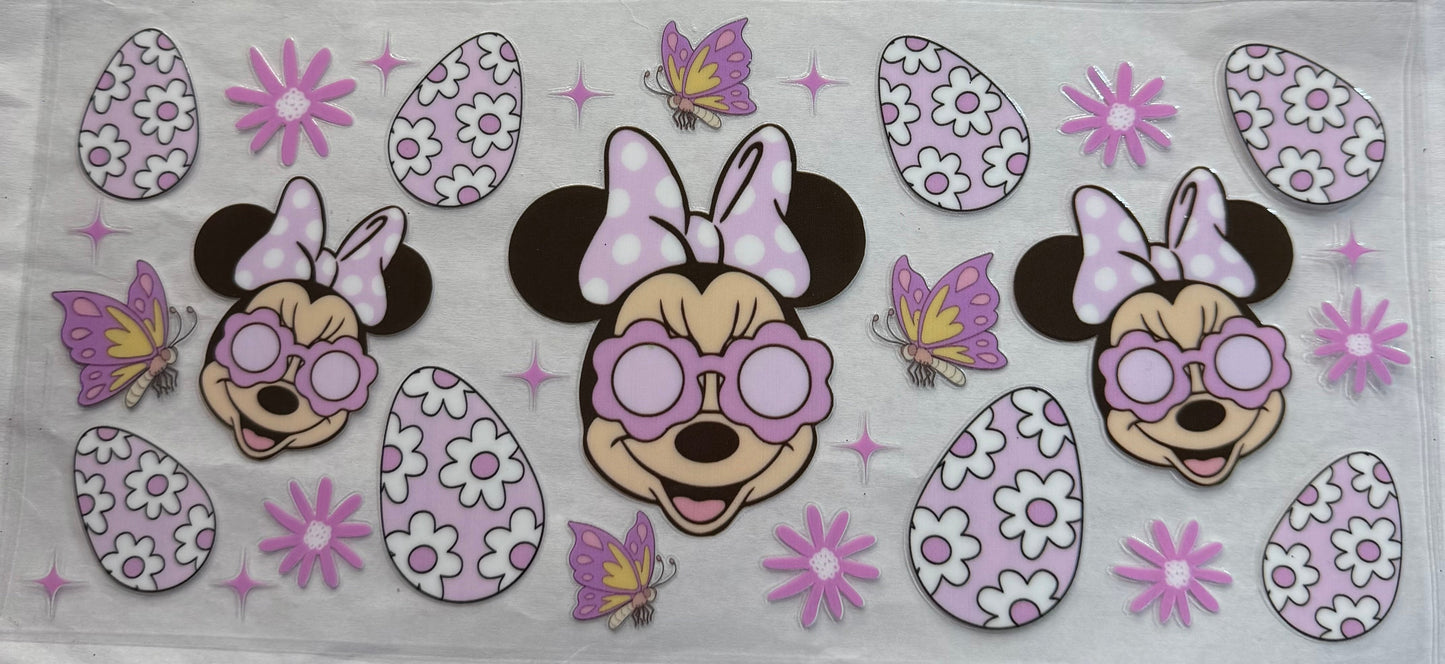 uvdtf transfer wrap Minnie Mouse Easter eggs