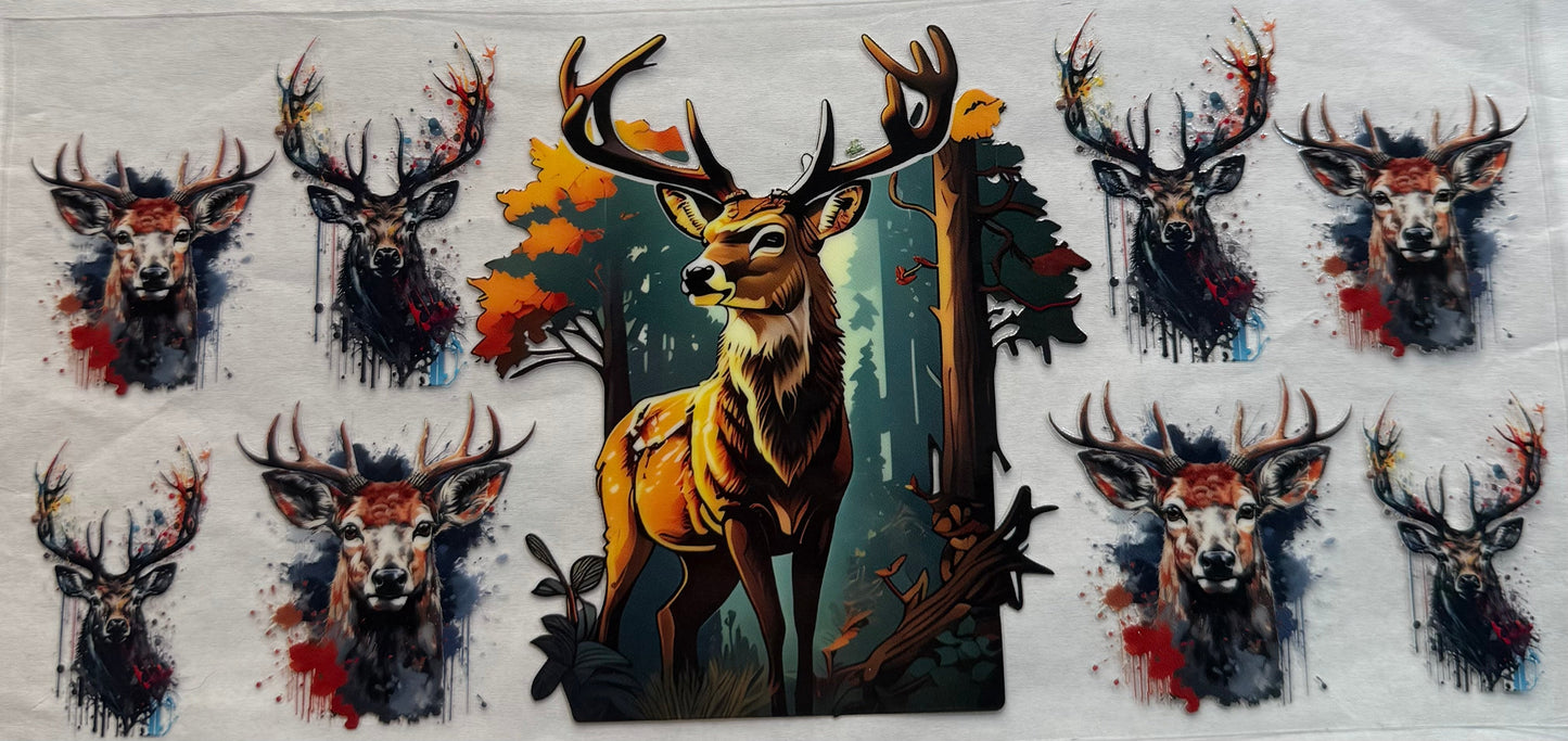 uvdtf transfer wrap hunting deer