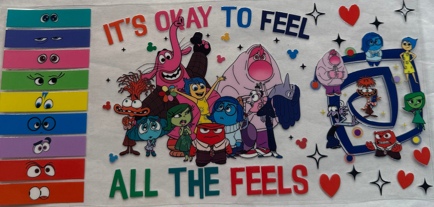 uvdtf transfer wrap Disney inside out