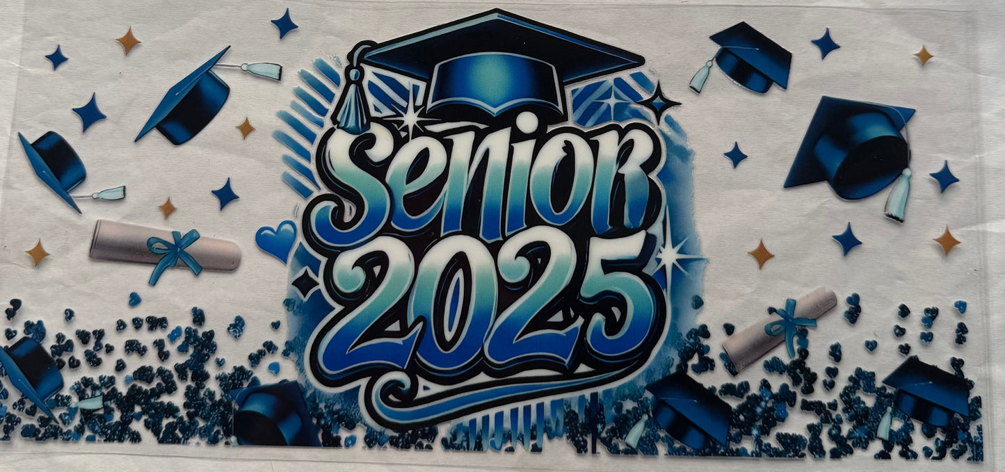 uvdtf transfer wrap senior in blue