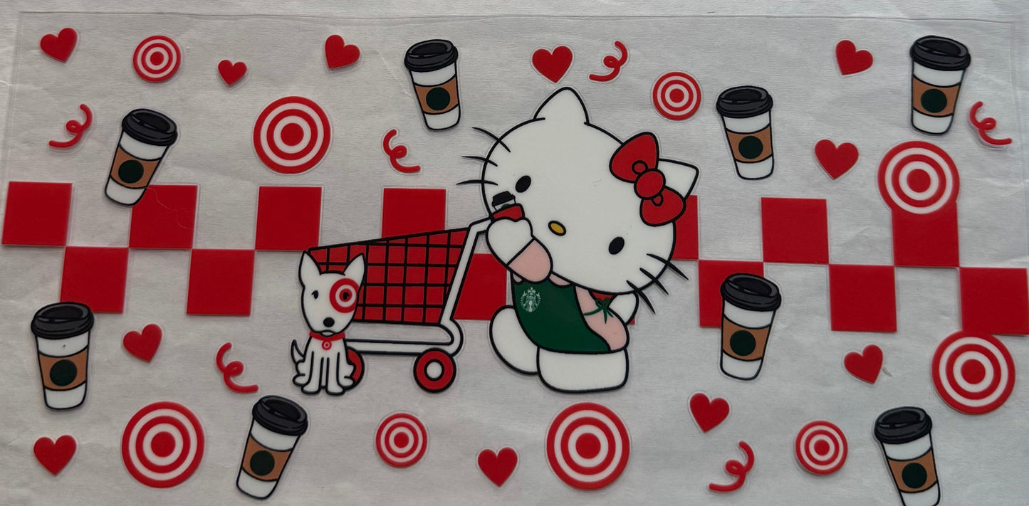 uvdtf transfer wrap hello Kitty target Starbucks