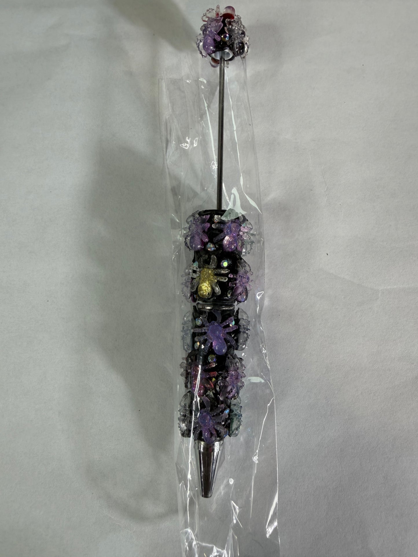 Beadable pen just the pen glitter spiders