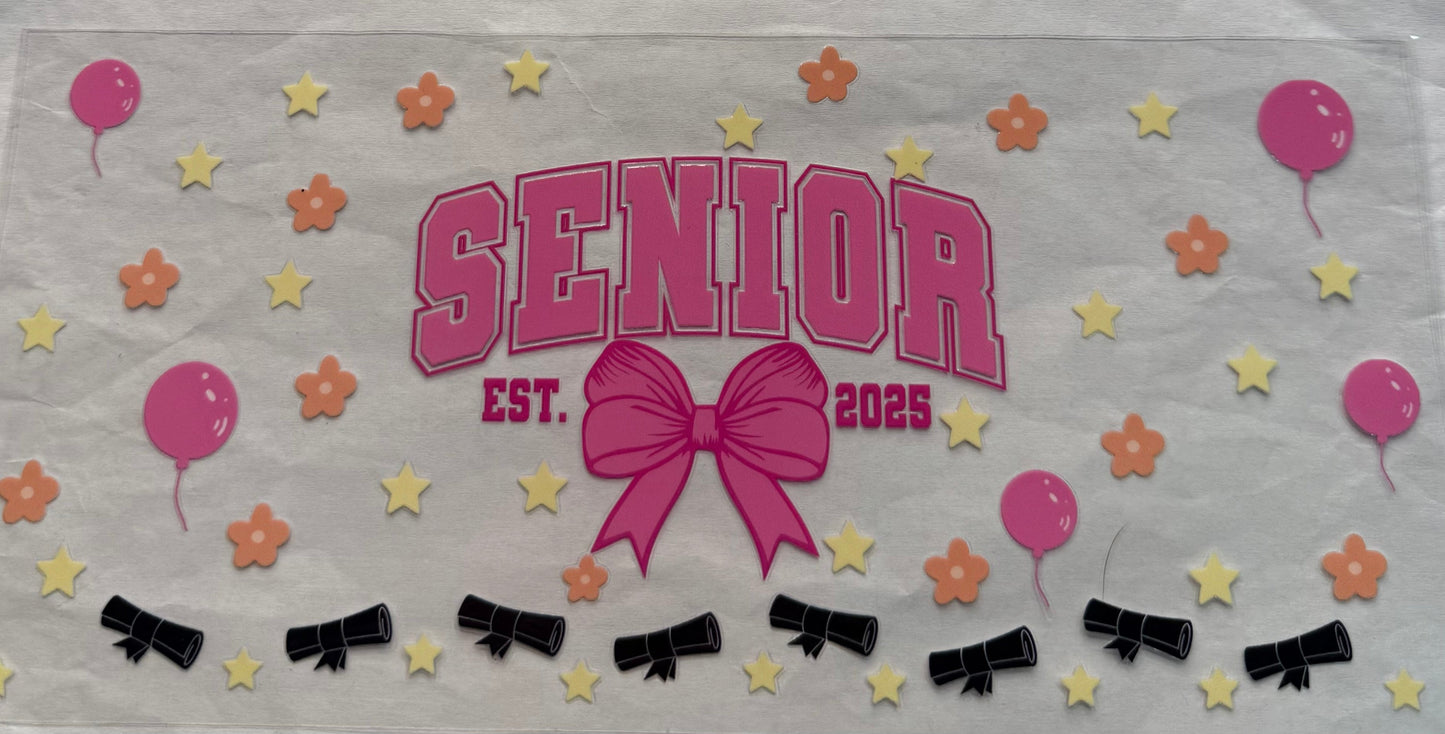 uvdtf transfer wrap senior pink