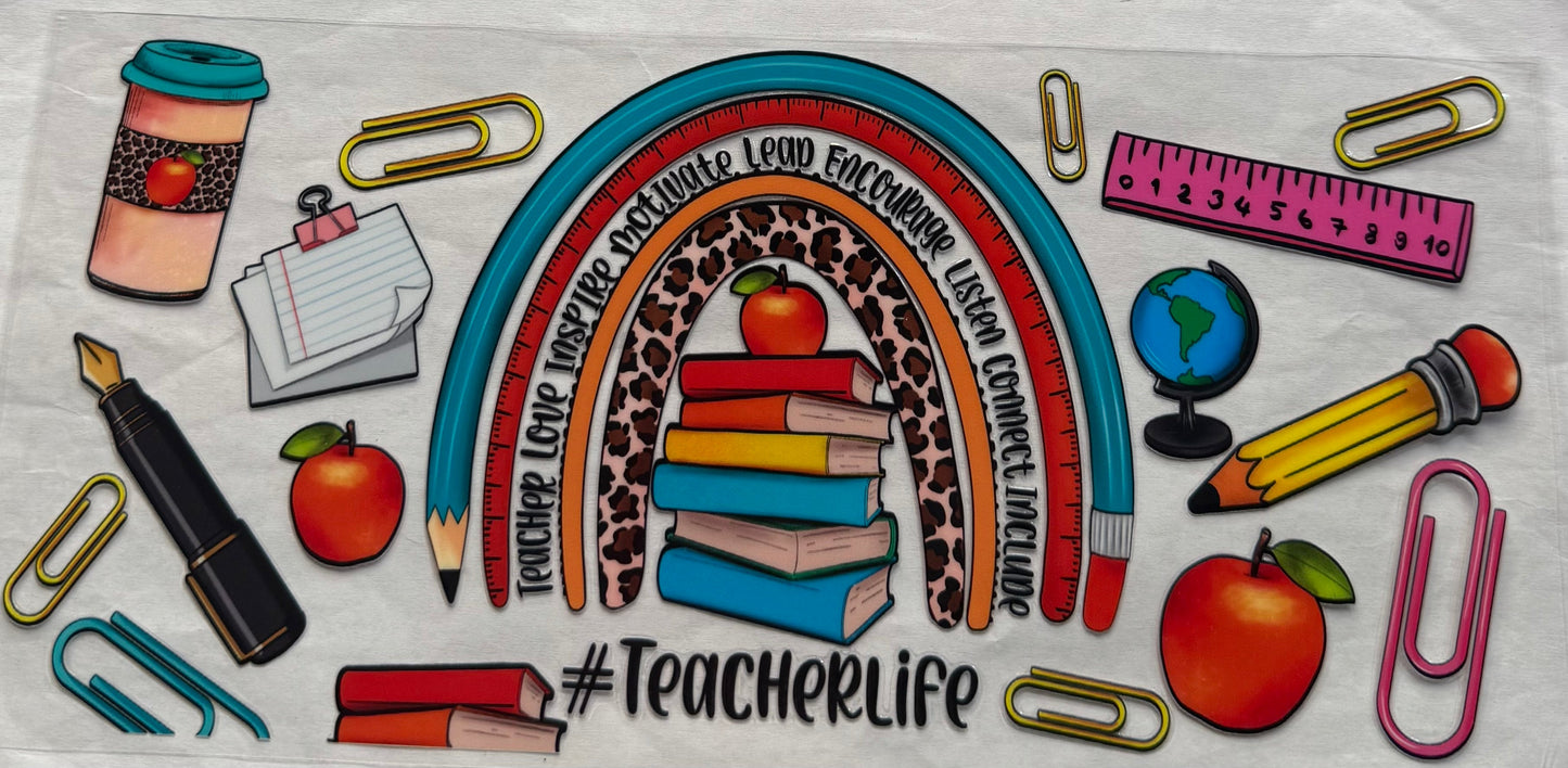 uvdtf transfer wrap teacher life