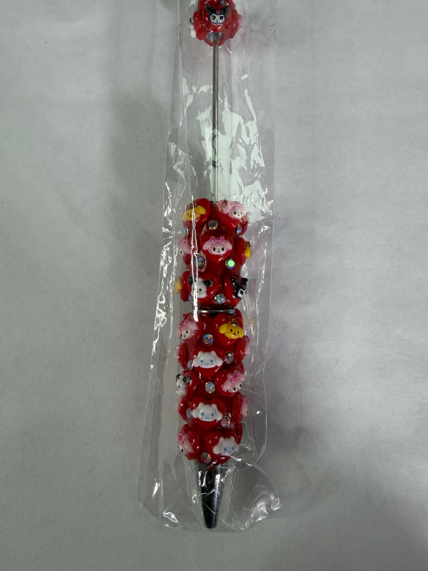 Beadable pen just the one Red heart hk with friends