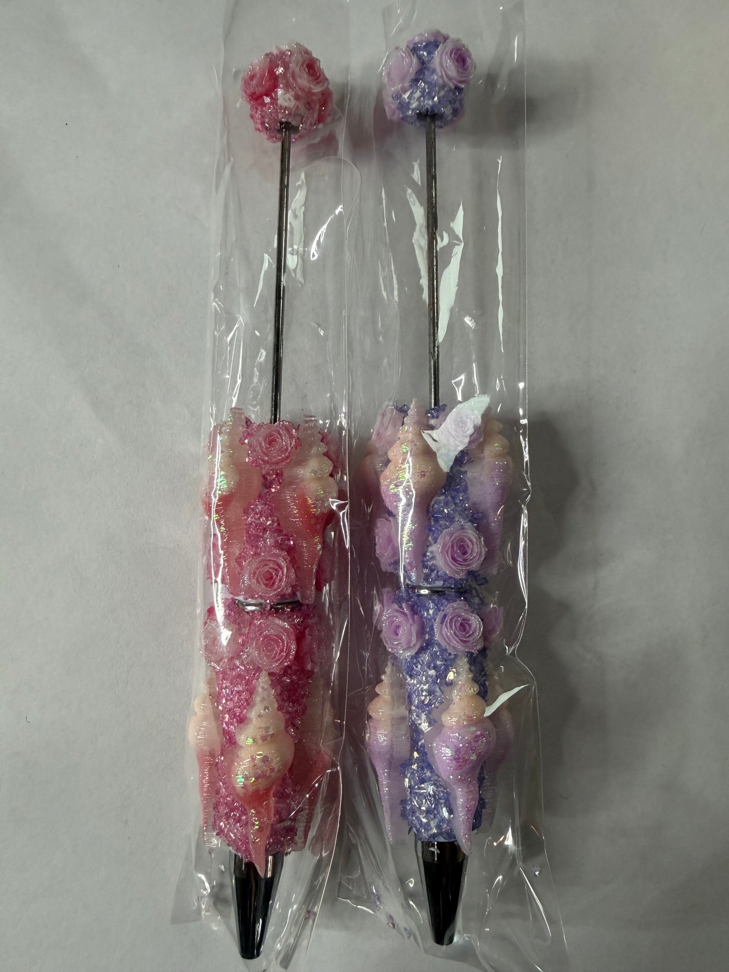 Beadable pen just the one Seashells and flowers mystery