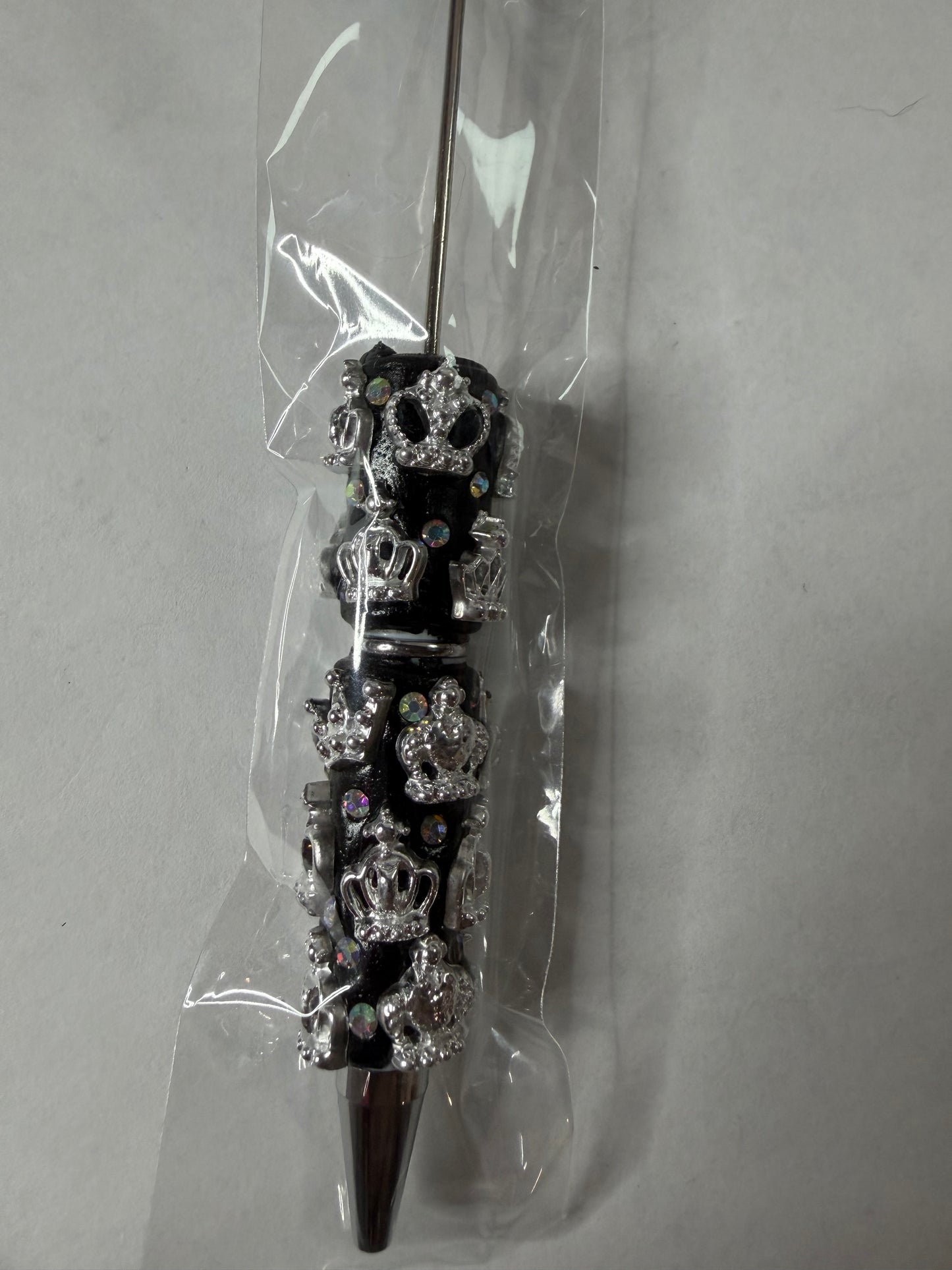 Beadable pen just the pen black crowns