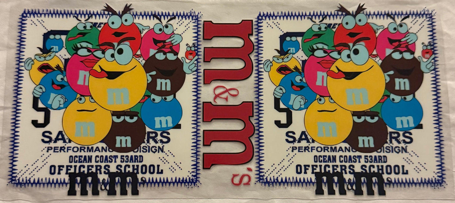 uvdtf transfer wrap m&m candy