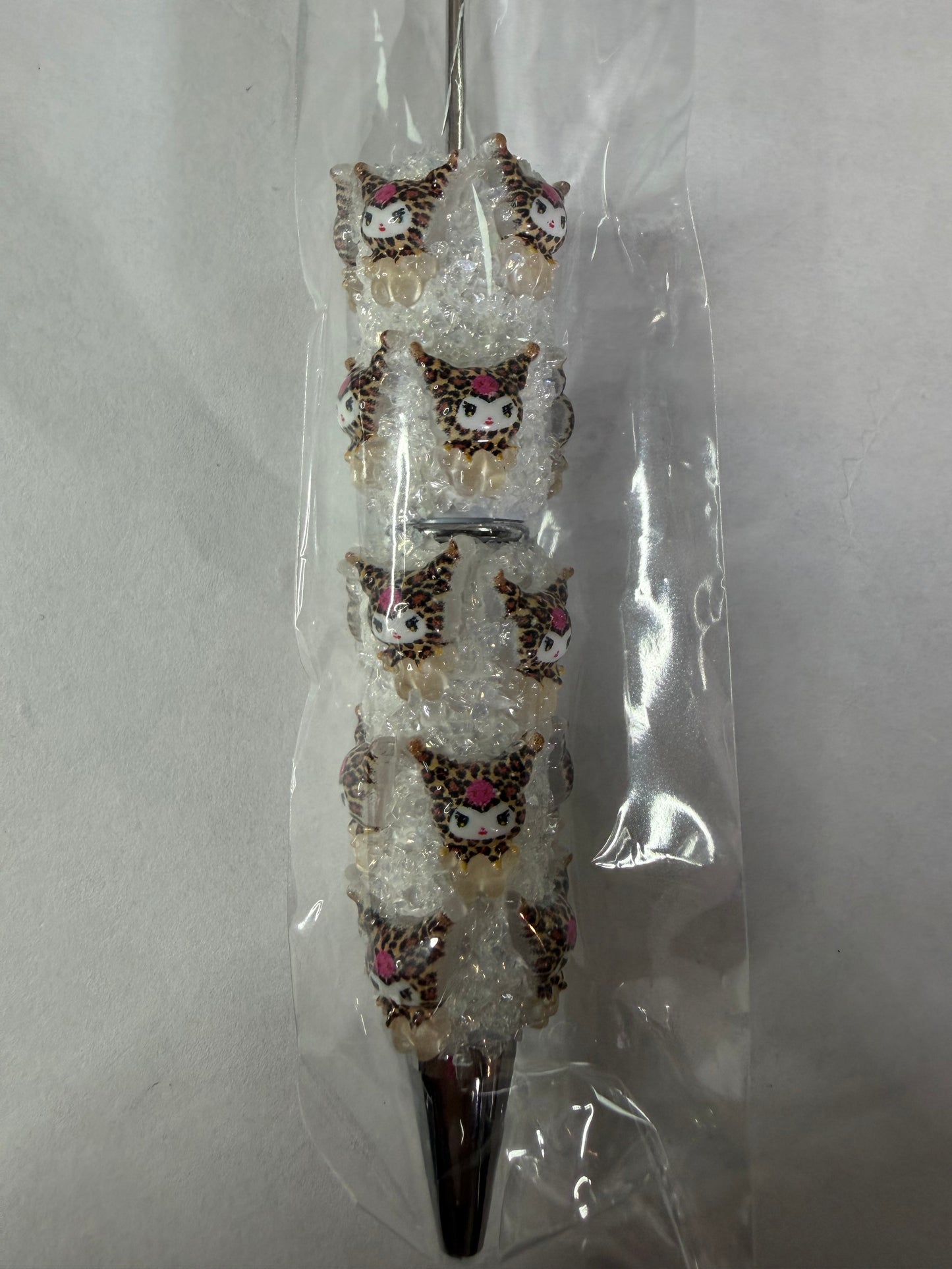 Beadable pen just the pen Sugar leopard Kuku head