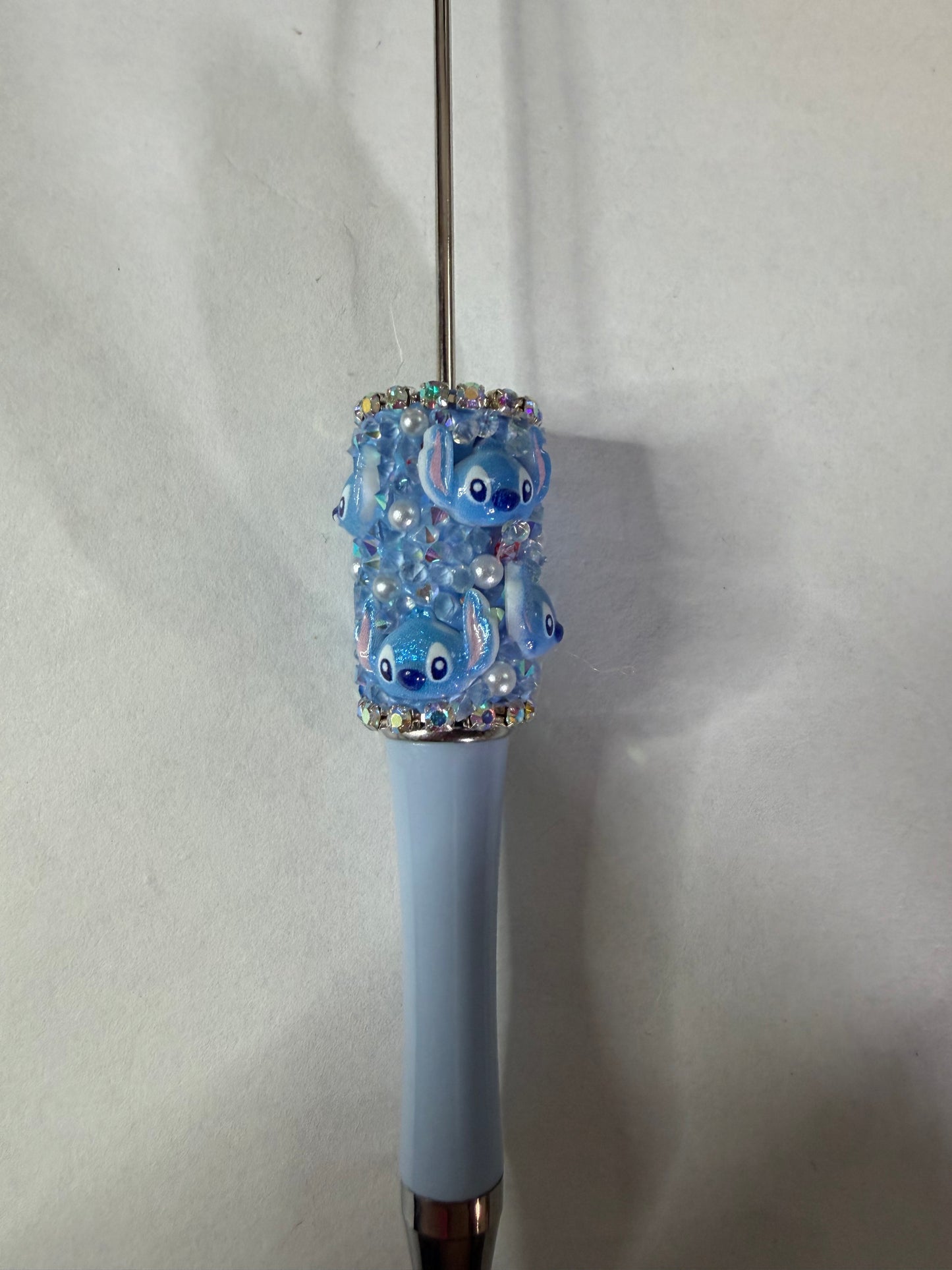 Beadable pen just the pen Half done stitch heads