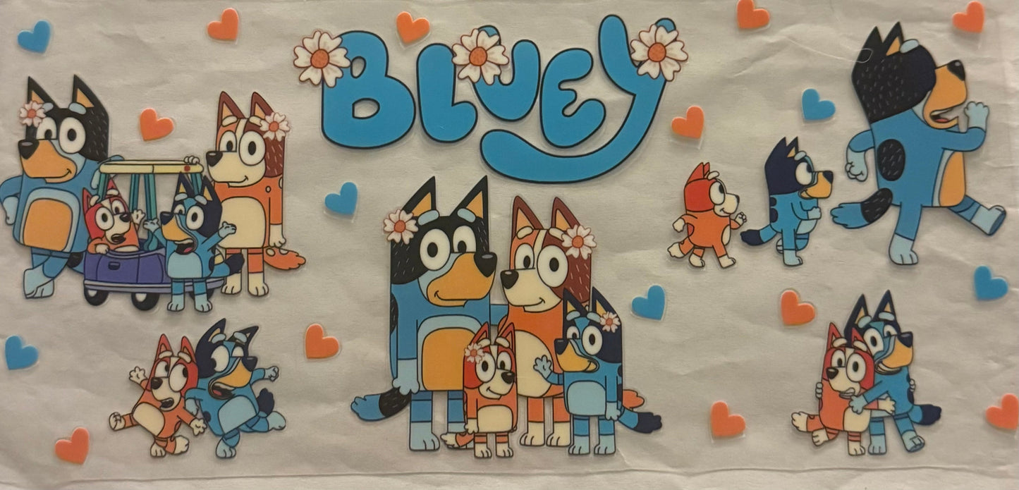 uvdtf transfer wrap bluey whole family