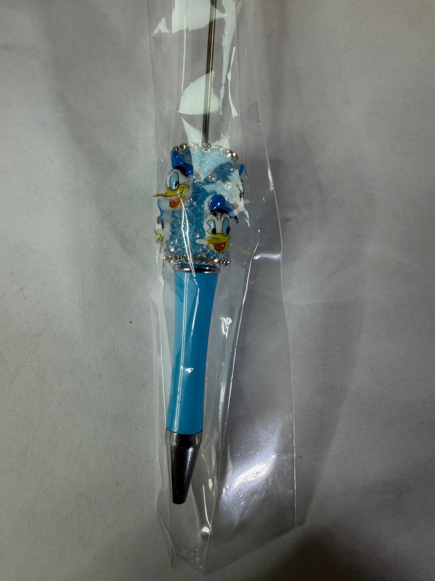 Beadable pen just the pen Half done Donald Duck