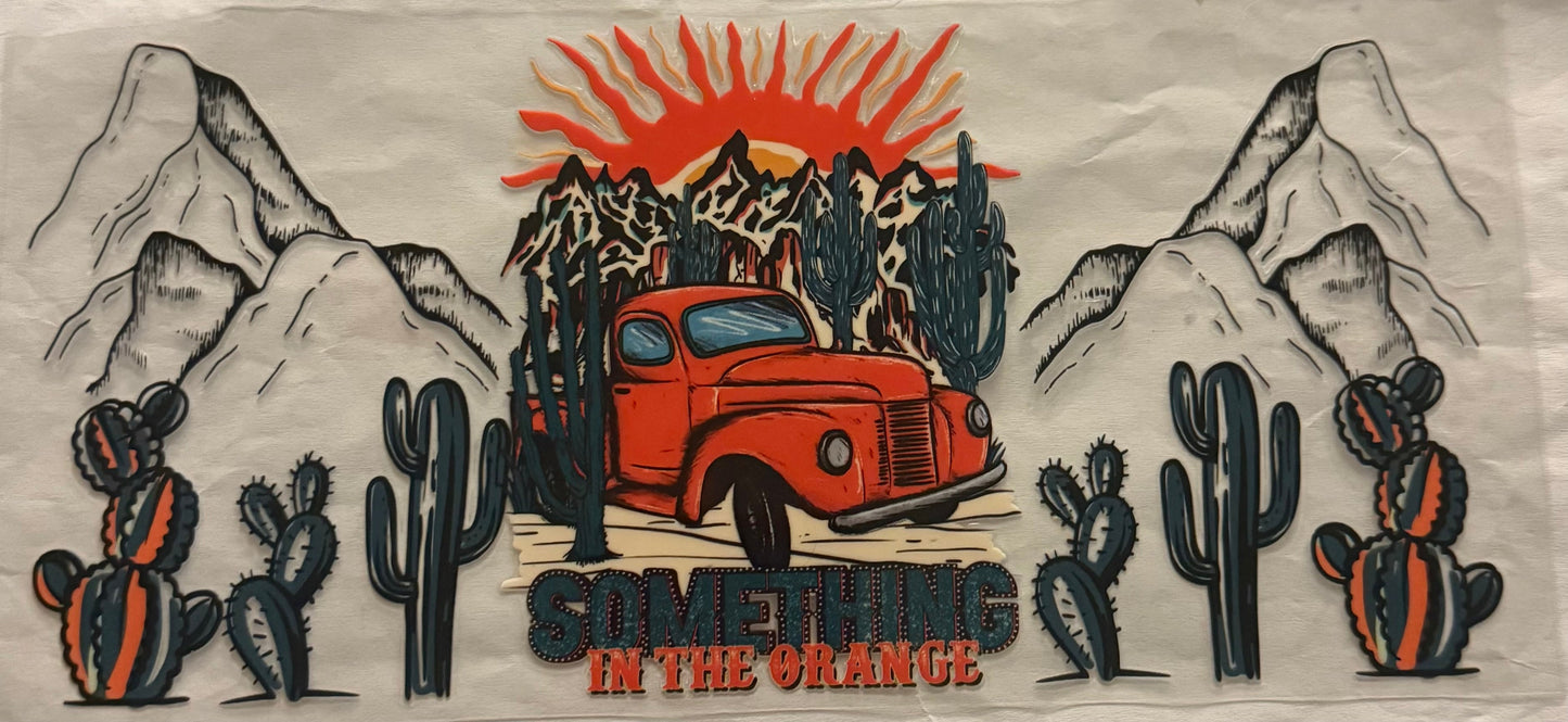 uvdtf transfer wrap old truck mountains