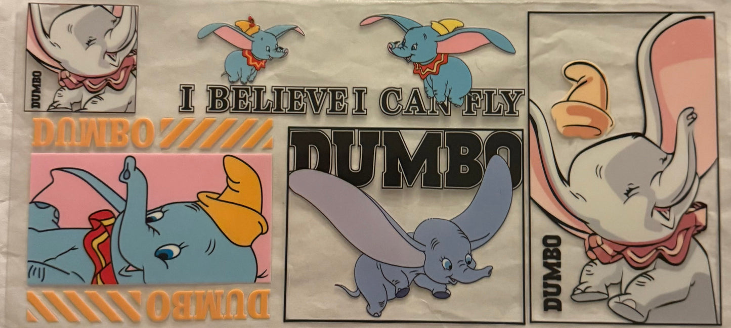 uvdtf transfer wrap dumbo I can fly