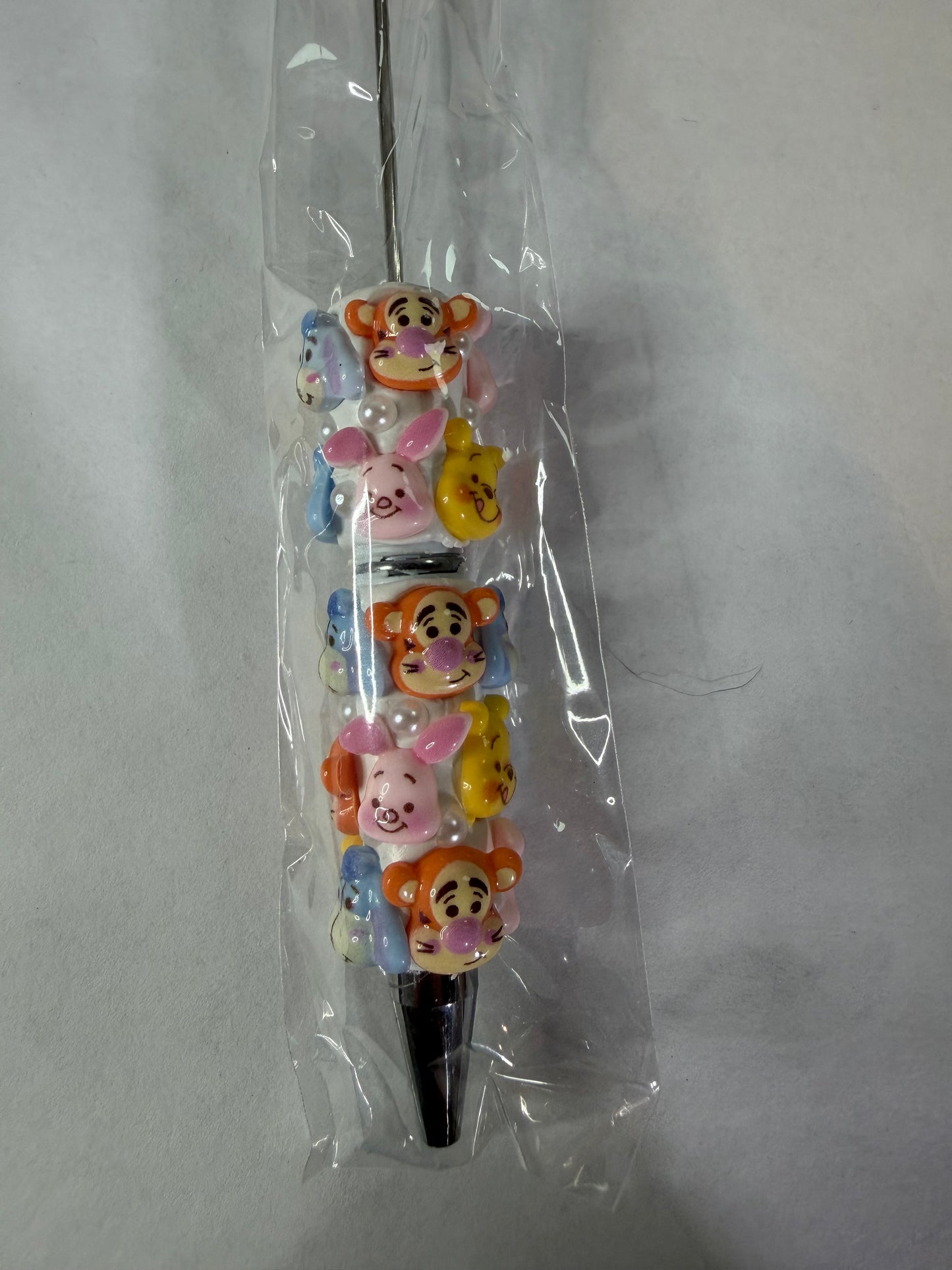 Beadable pen just the pen white background Pooh with friends
