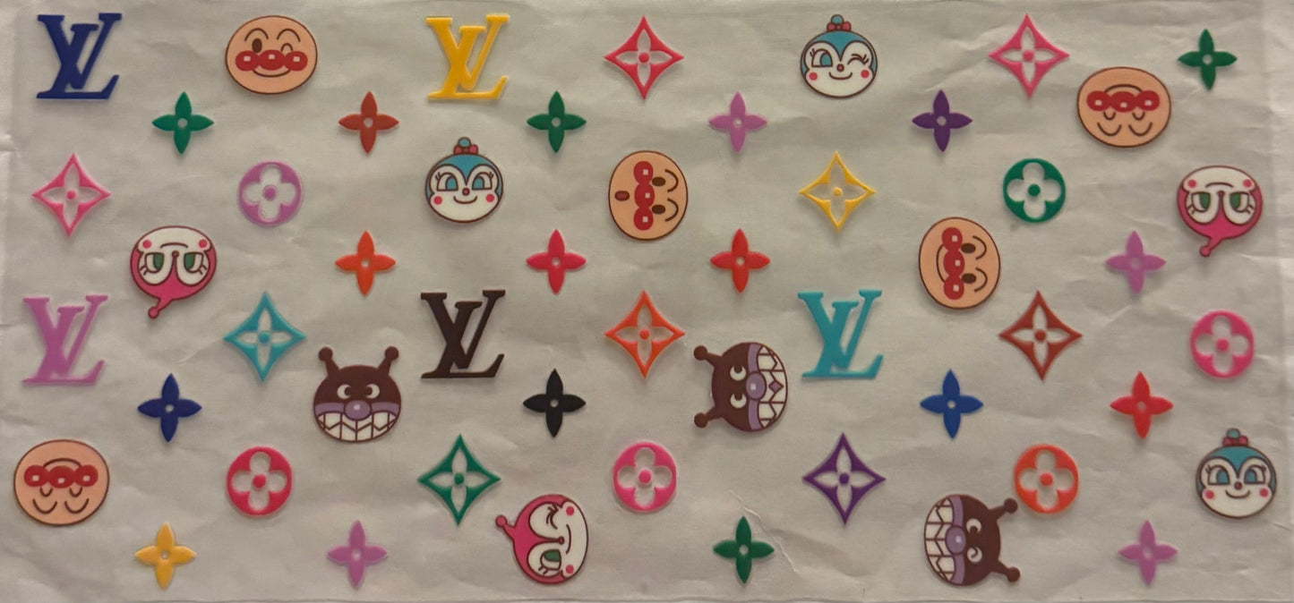 uvdtf transfer wrap lv characters